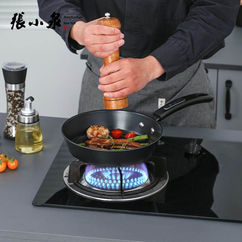 张小泉 锦厨系列 精铁锅具 三件套 C35260100高清大图