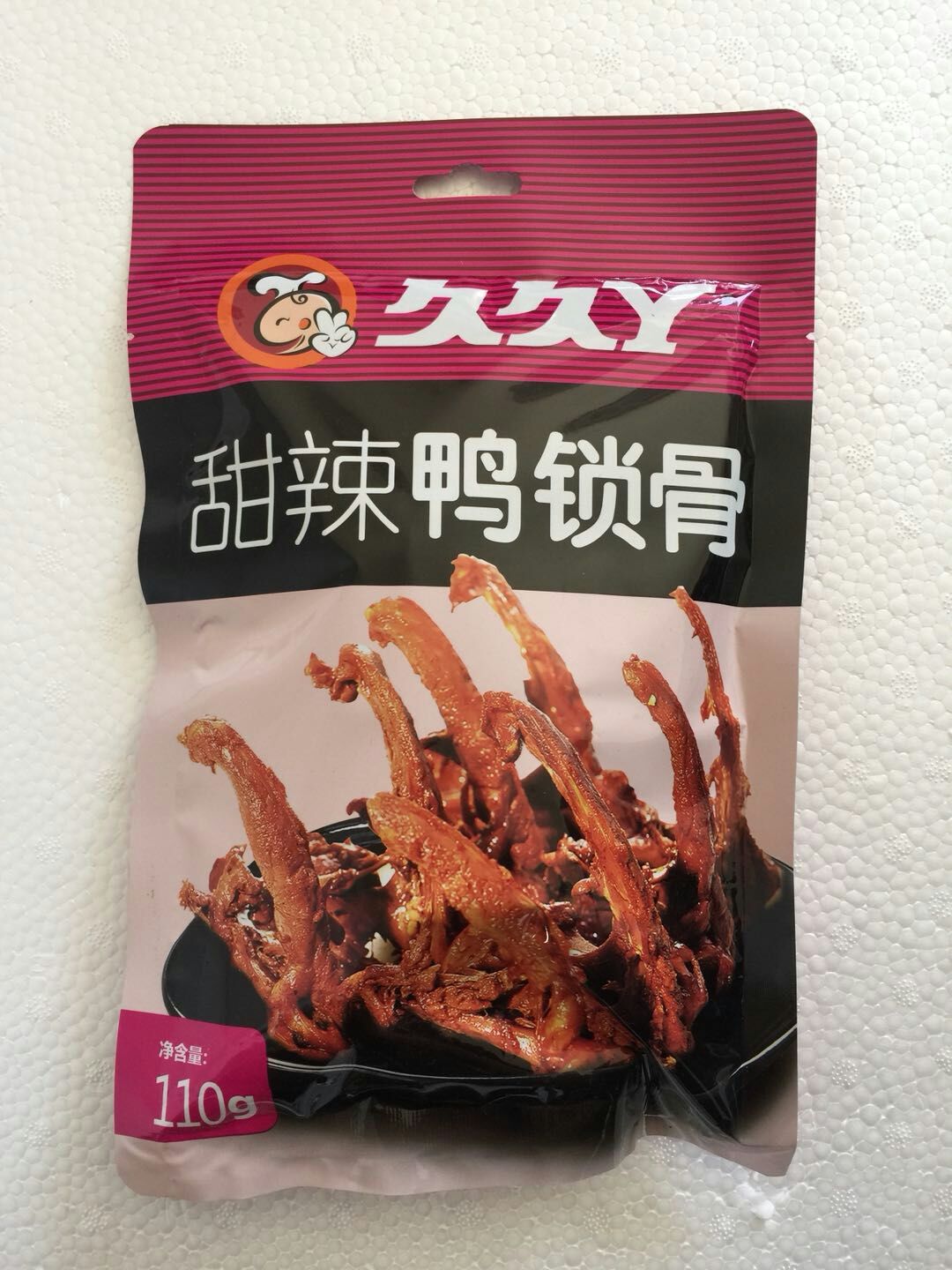 久久丫甜辣鸭锁骨110g