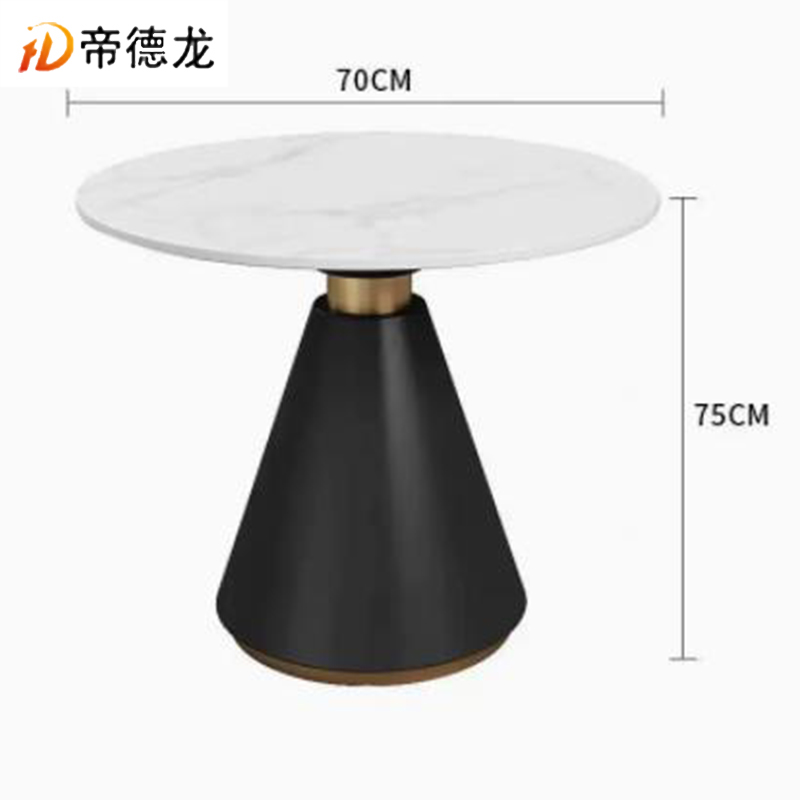 帝德龙休闲桌洽谈桌椅一桌四椅 700*700*750mm高清大图