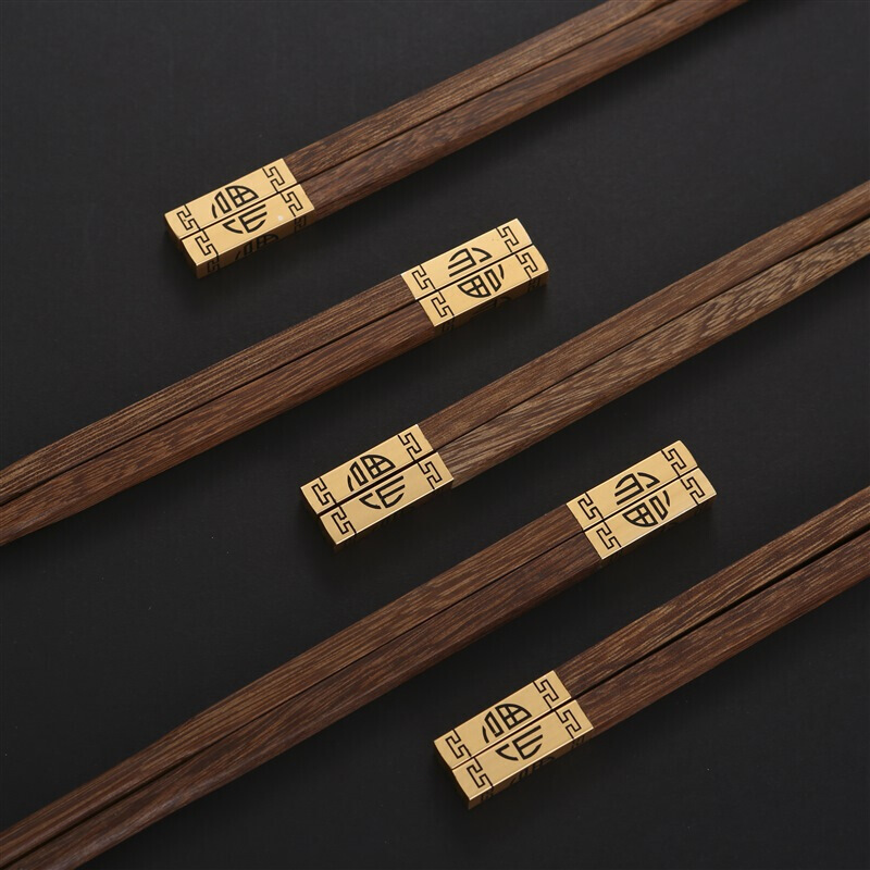 达乐丰 木质筷子KZ033 10双装 进口金头鸡翅木筷子 实木筷子家用礼盒原木筷 国产 一次性使用(否)