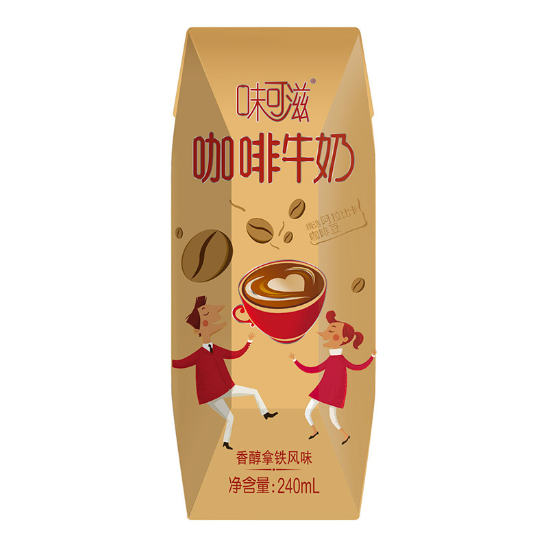 伊利 味可滋 咖啡风味牛奶240ml*12盒