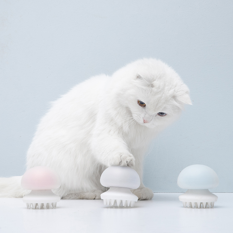 尾巴生活水母按摩猫针梳子猫毛手套宠物刷狗狗用品去浮毛清理器