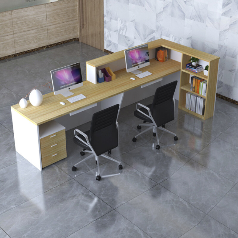 绵冠MIANGUAN前台接待台简约现代咨询迎宾收银台前台办公桌吧台办公室柜台-3高清大图