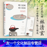 【友一个】晴天爱晴雨天爱雨 林清玄散文作品集 余秋雨南怀瑾张晓风毕淑敏张德芬于丹现当代文学散文随笔名家名作经典文学晓代