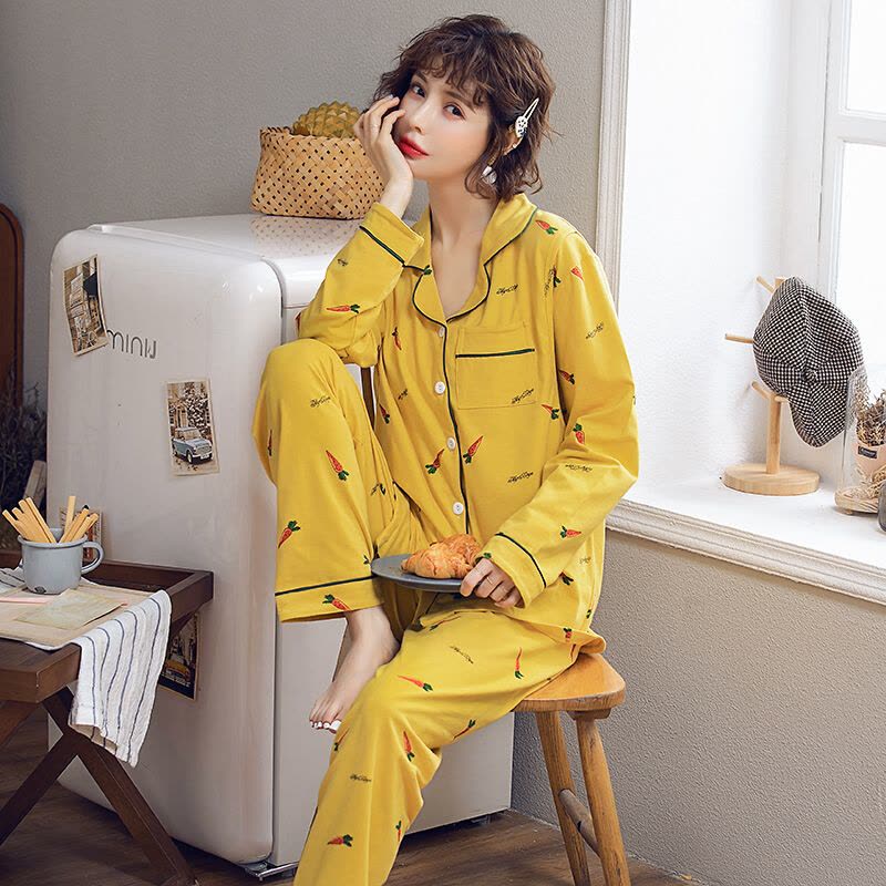 迪鲁奥(DILUAO)YXXM 孕妇装 2021夏季新款月子服春秋产后产妇哺乳孕妇睡衣薄款怀孕期喂奶衣女月子服套装 07图片