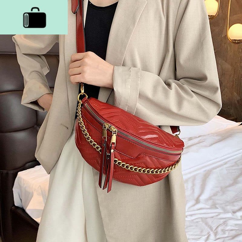 包包网红质感胸包腰包女2020秋冬新款韩版百搭ins时尚单肩斜挎包NEW LAKE女斜挎包图片