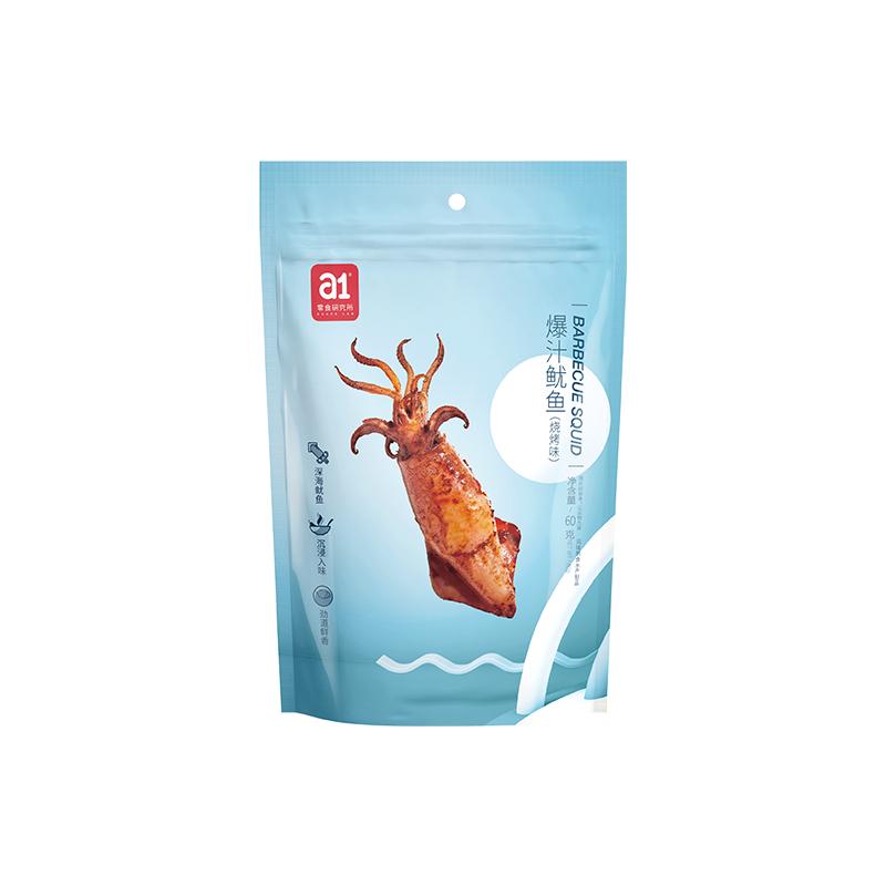 [上海物资保障专场]a1爆汁鱿鱼烧烤味60g(袋装)零食小包装海鲜即食小零食推荐