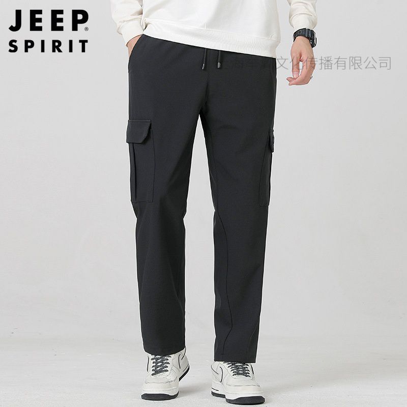 JEEP spirit吉普休闲裤冬季多口袋束脚运动百搭长裤子