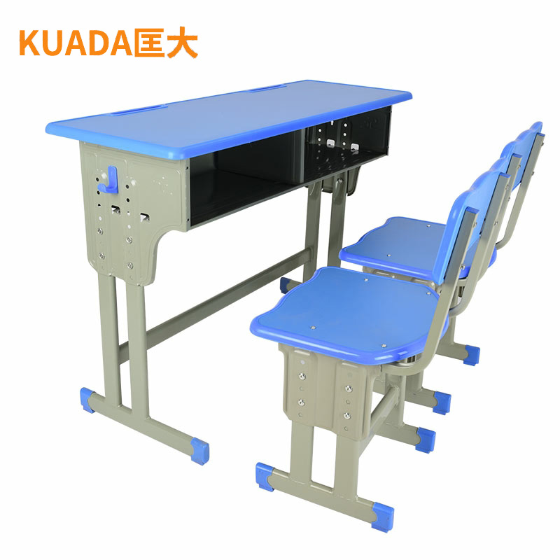 匡大课桌椅学校培训班辅导班写字桌可升降加厚学习桌双人位 KDT496高清大图