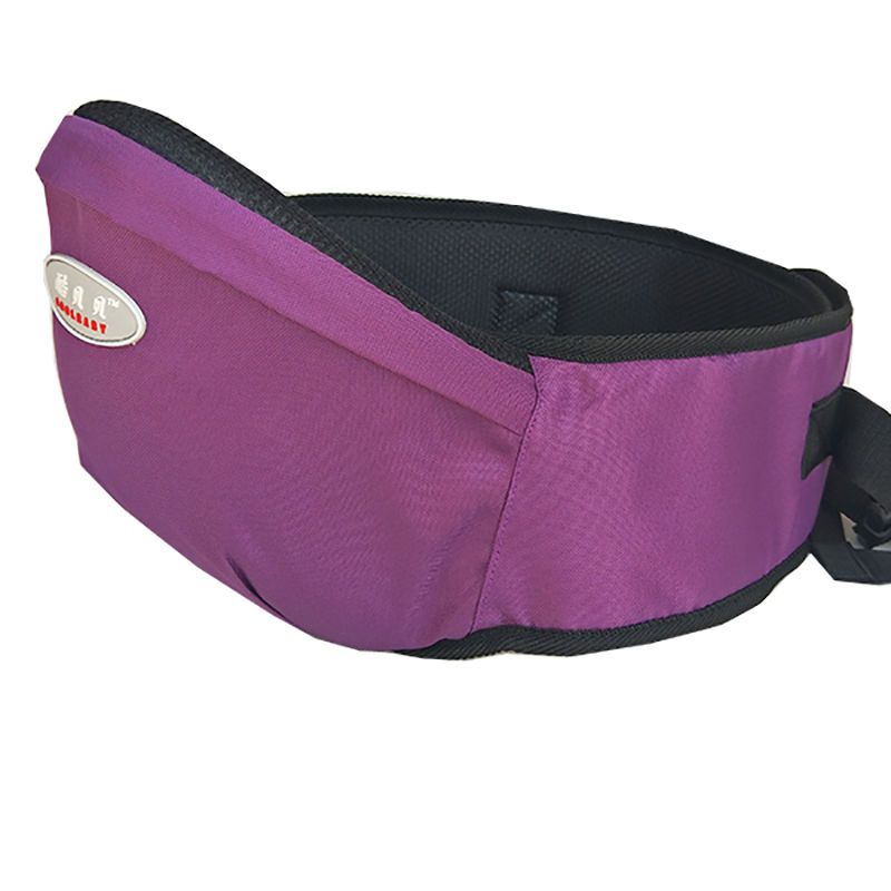 酷贝贝婴儿背带腰凳宝宝腰凳可收纳四季透气多功能婴儿背带腰凳 紫色