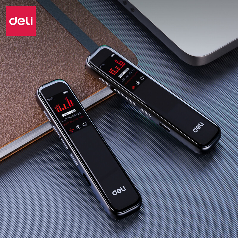 得力(deli)75610录音笔 便携式10级高清降噪长时录音设备 8G内存高清大图