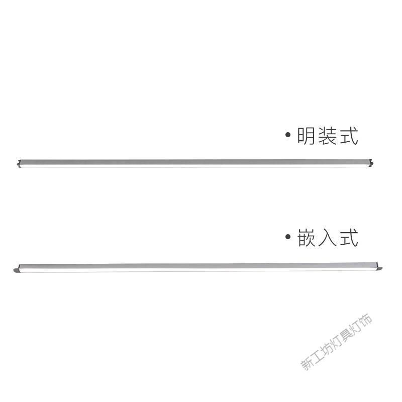 苏宁放心购 LED超细灯条线条灯铝合金条型线性灯带明装暗装嵌入式1CM高清大图
