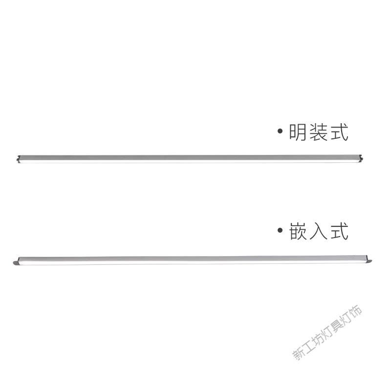 苏宁放心购 LED超细灯条线条灯铝合金条型线性灯带明装暗装嵌入式1CM图片