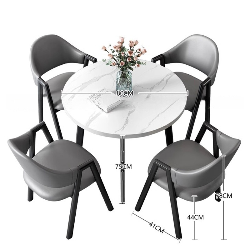 赛颐盛洽谈桌椅一桌四椅80*80*75cm套高清大图