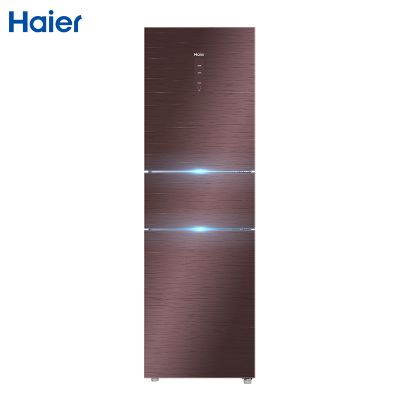 海尔(Haier)BCD-220WDGR 220升风冷无霜家用电冰箱 金棕画沙 全温区变温 DEO净味 电脑控温 小冰箱