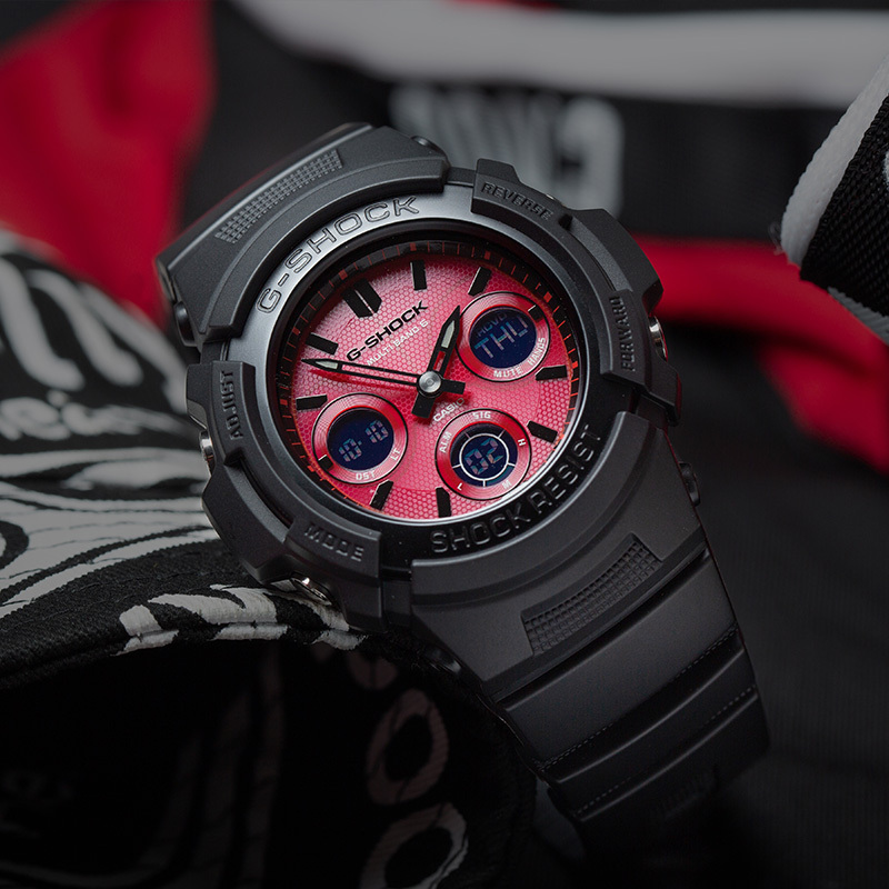 gw-b5600ar】 casio旗舰店卡西欧手表男小方块g-shock血鹤屏太阳能