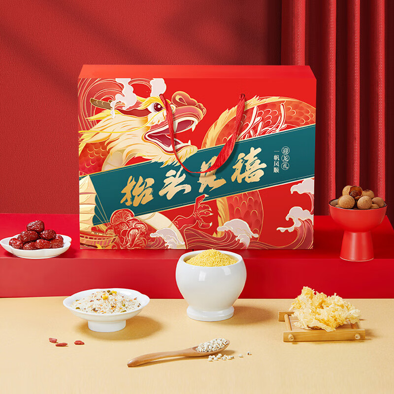裕道府&燕之坊 五常大米(匠心系列) 5kg +抬头见禧礼盒杂粮干货 1.789kg/盒高清大图