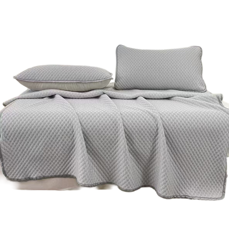 雅鹿-3D按摩豆豆凉席三件套ZZLY-YLX2522(花色:高级灰) 灰色 1.5*2.0m