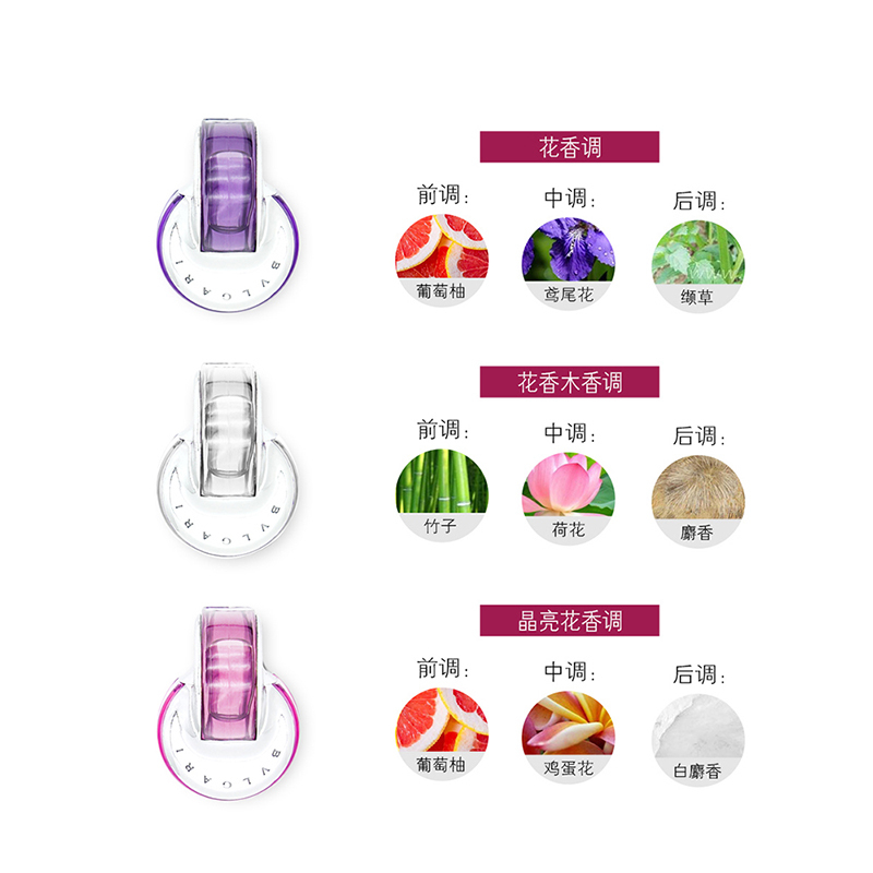 [易烊千玺亲选]宝格丽BVLGARI「礼物臻选」女士淡香水礼盒5ml*3 晶彩系列Q香组合
