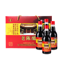 宁化府老陈醋五年陈酿330ml*4瓶礼盒粮食酿造6°