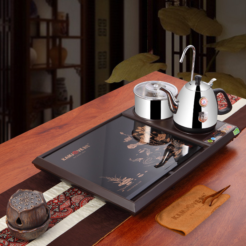 金灶l300a自动上水茶炉玻璃茶盘单茶盘整套茶盘茶台不包含茶具