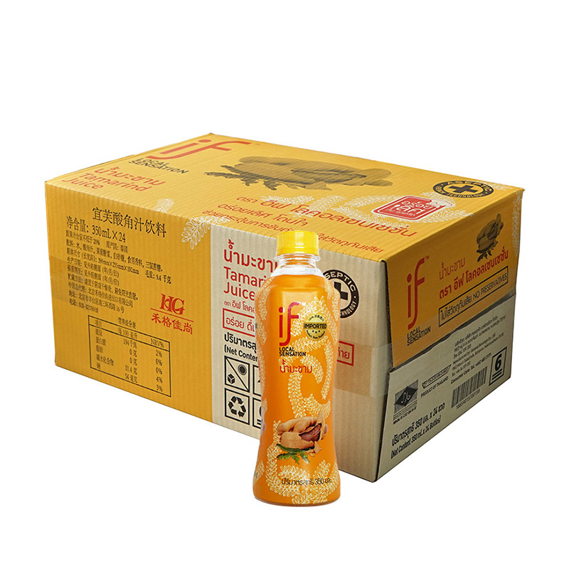 【清仓】宜芙(if)酸角汁饮料350MLX24瓶 泰国原装进口果汁饮料