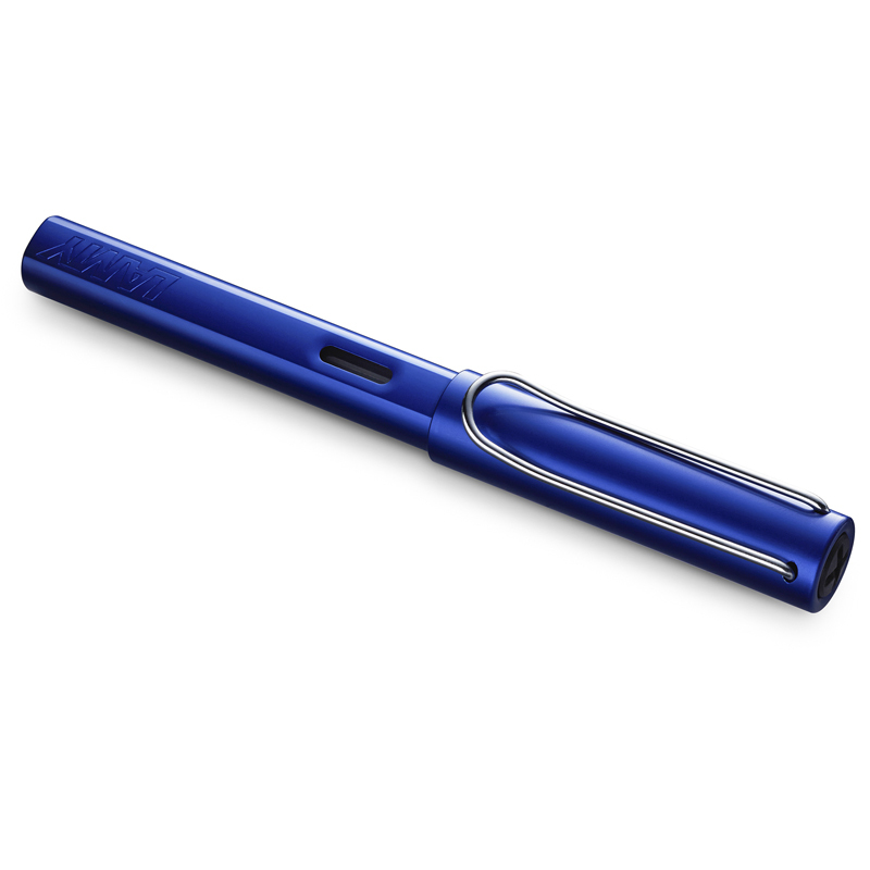 凌美(LAMY)恒星AL-star系列钢笔商务墨水套装皇家蓝F尖