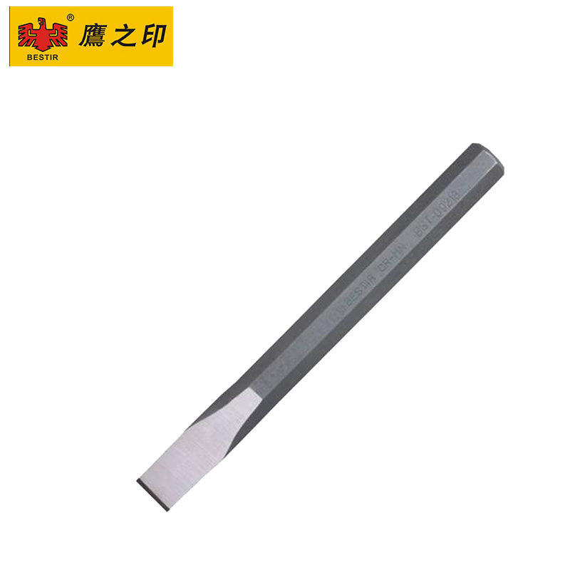 鹰之印 石工凿扁凿凿子钢冲扁头尖头錾子尖凿凿铁凿水泥凿石凿刀 300x19x22.2mm09217