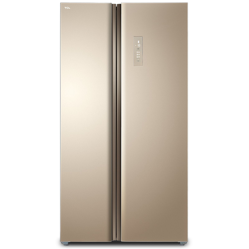 TCL 650升 风冷无霜 对开门大冰箱 智慧风制冷 电脑温控 电冰箱(流光金)BCD-650WEZ50