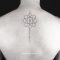 桃山TATTOO日月星辰ins简约暗黑锁骨黑白图案太阳月亮防水纹身贴