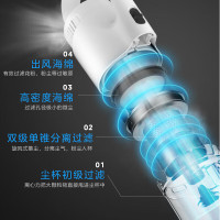 美的(Midea)吸尘器U2 家用有线大吸力强力宠物吸尘器除螨手持小型大功率立式二合一两用小型吸尘机吸毛器 U2