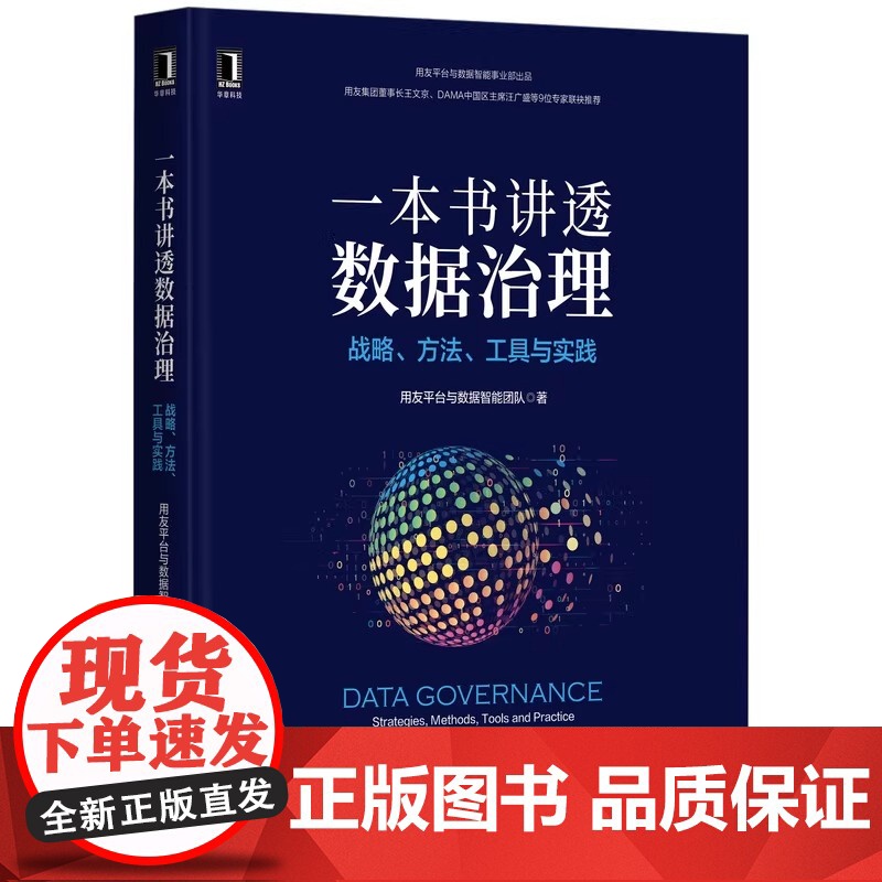 一本书讲透数据治理:战略方法工具与实践 用友平台与数据智能团队 用户画像 DAMA 标签 数据管理 著机械工业出版社 计高清大图