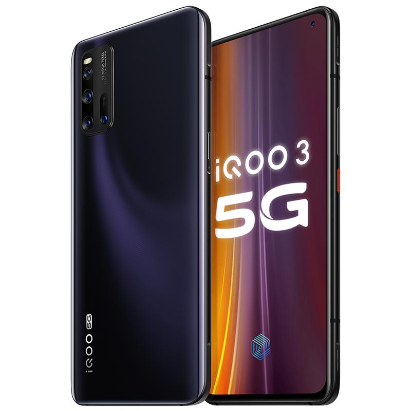iQOO 3 5G性能旗舰 12+128G 驭影黑 高通骁龙865+UFS 3.1 闪存+LPDDR5 运存 55W超快闪充 专业电竞游戏体验 双模5G全网通手机