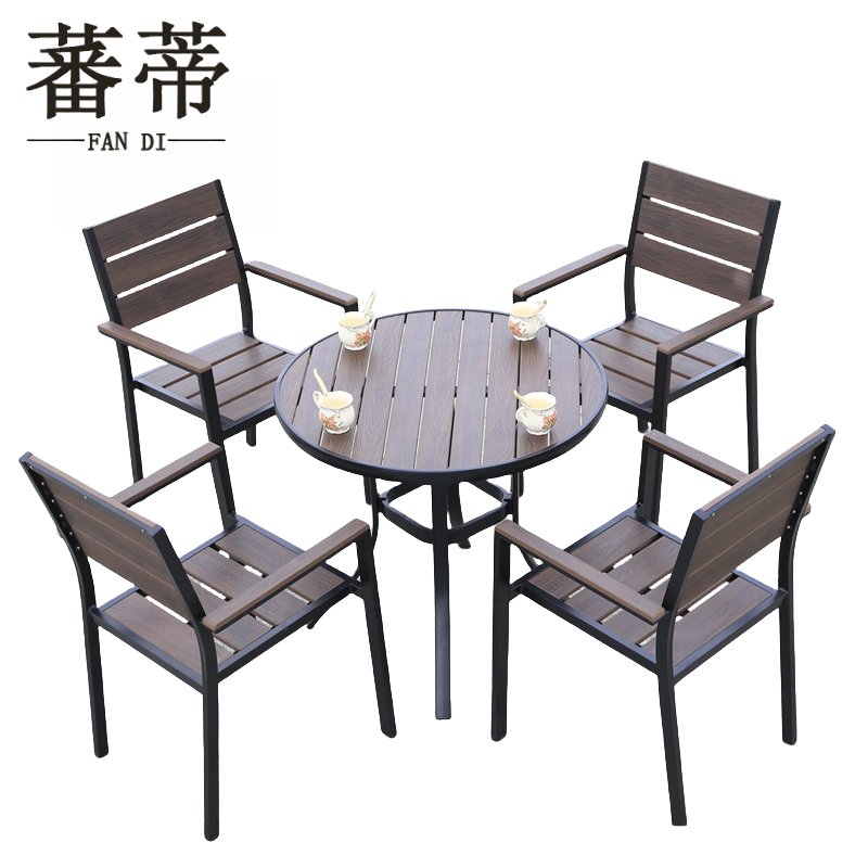 蕃蒂户外桌椅80cm圆桌套高清大图