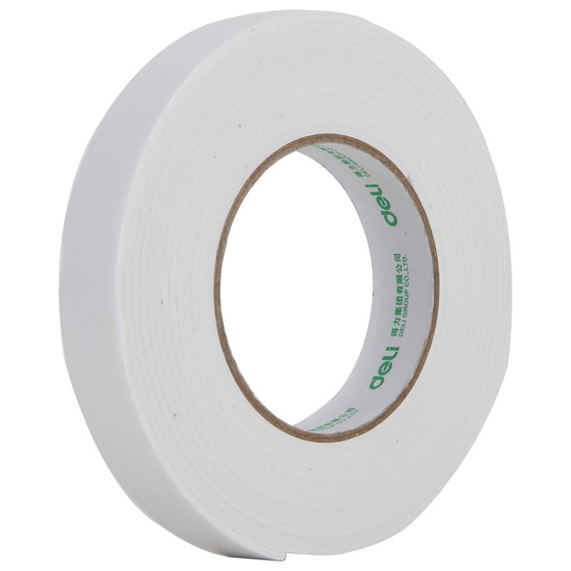 得力(deli) 30410 泡棉双面胶 12mm*5y*2.5mm 1卷/袋