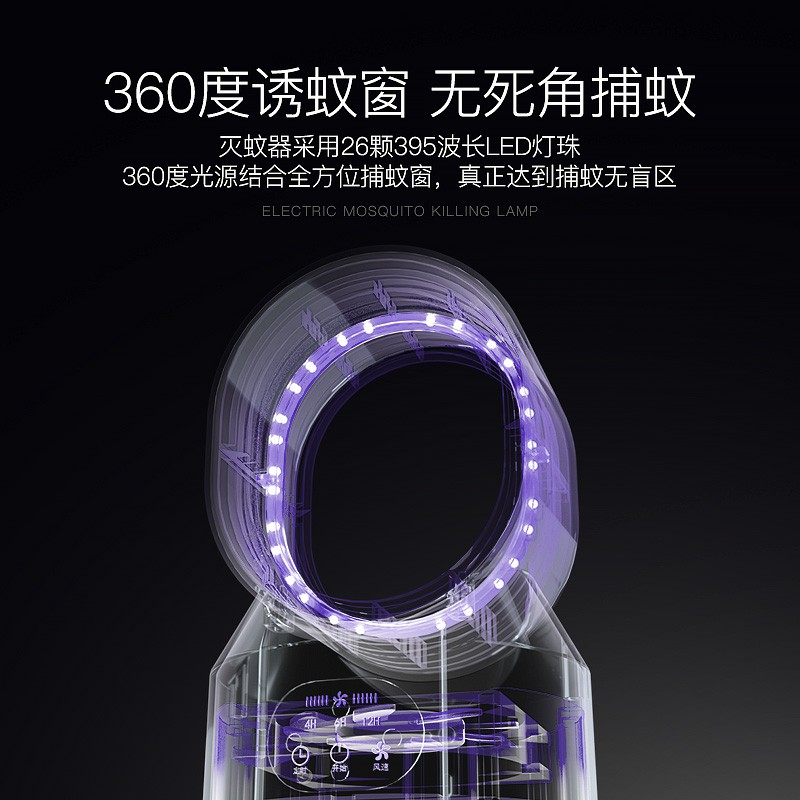 家用灭蚊灯器室内灭蚊婴儿孕妇蚊子物理防吸灭蝇 三维工匠 多功能灭蚊(三居室四居室全屋守护)三台装高清大图