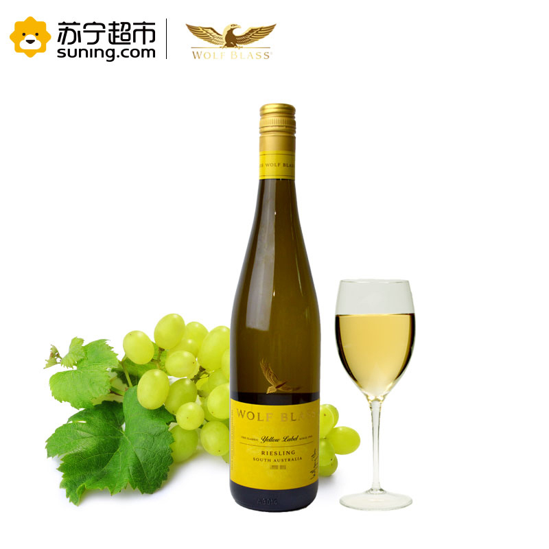 纷赋(Wolf Blass) 黄牌 雷司令干白葡萄酒 750ml单支装
