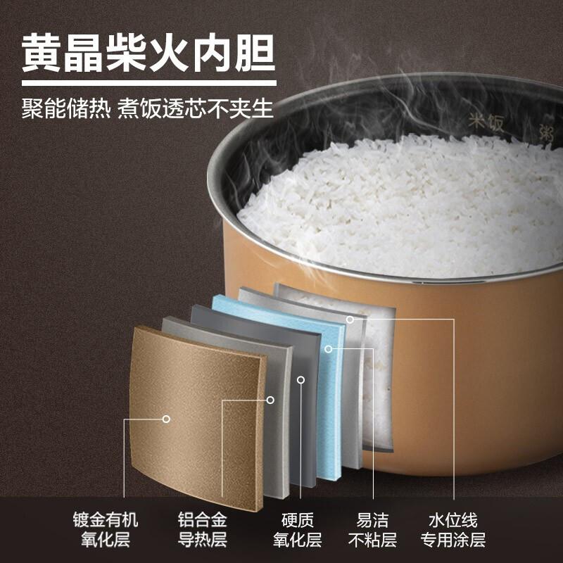 小熊(Bear)电饭煲电饭锅小3升迷你智能预约定时保温2-6人 3L蒸饭器DFB-P30R3 复古绿 3L高清大图