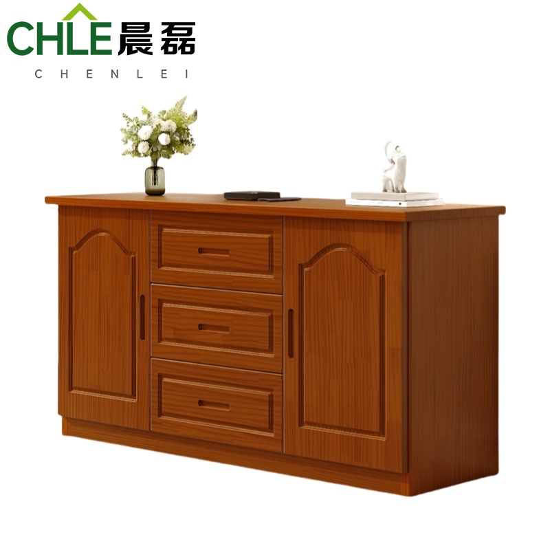 晨磊 实木电视柜 胡桃色 120*40*70cm 个高清大图