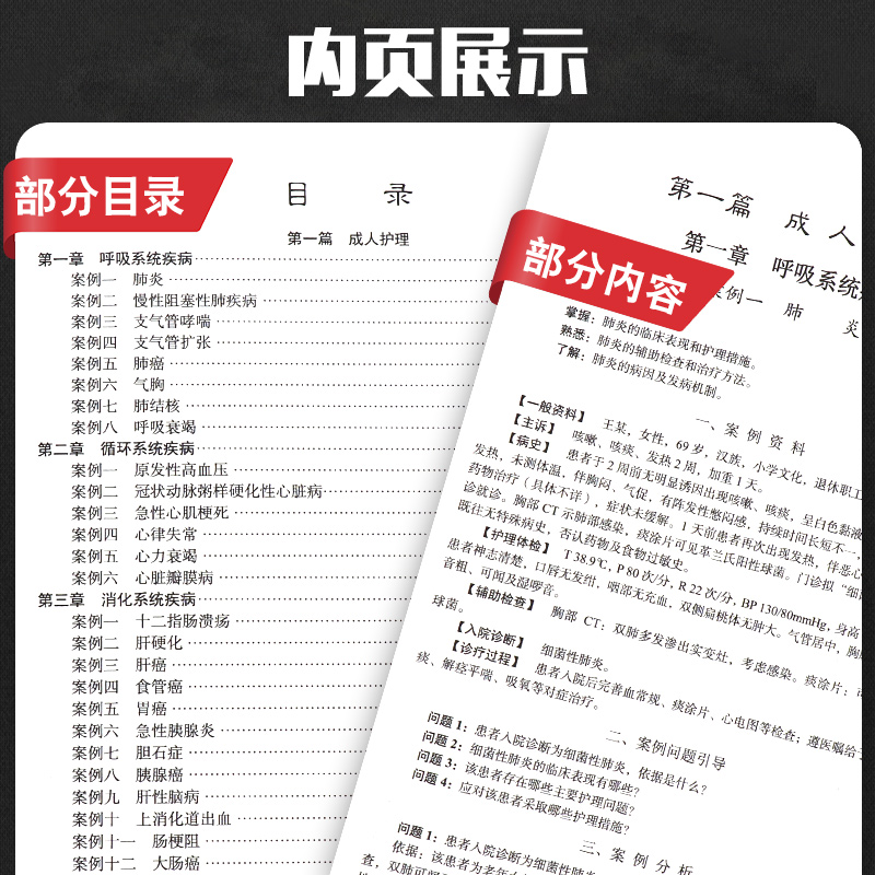 [正版]护理综合案例分析 内科 外科 妇科 儿科 急救相关疾病知识 护理学常用护理技术 涛 张华 蒙莉萍著 97870高清大图