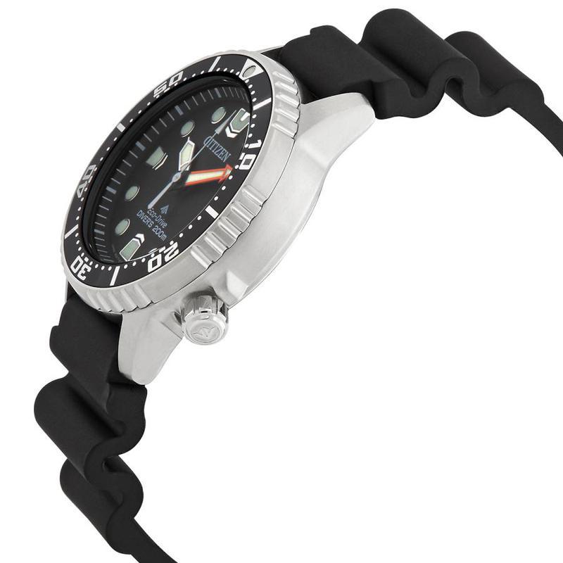 正品citizen西铁城女士promaster系列聚氨酯黑色表盘手表女士腕表休闲