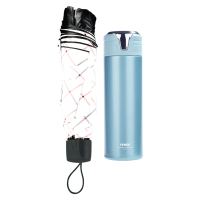 菲驰（VENES）印象巴黎不锈钢保温杯T161＋三折伞套装