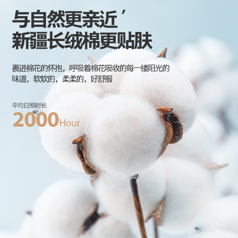 南极人(NanJiren)家纺 新疆棉花被纯棉花被子秋冬被全棉四季通用棉絮空调被芯春秋棉被高清大图