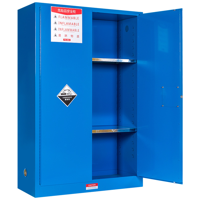 臻远zyaqg-b90工业安全柜防爆柜化学品实验柜可燃液体存储柜 90加仑蓝色高清大图