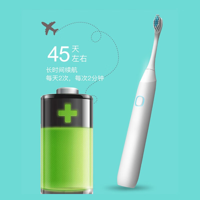 米狗(MEEE GOU) 电动牙刷成人男女软毛清洁声波电动牙刷 MX213电动牙刷 白色高清大图