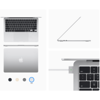 [现已入库发售]2022 新品 苹果 Apple MacBook air M2处理器 8GB 256GB 笔记本电脑 轻薄本 银色