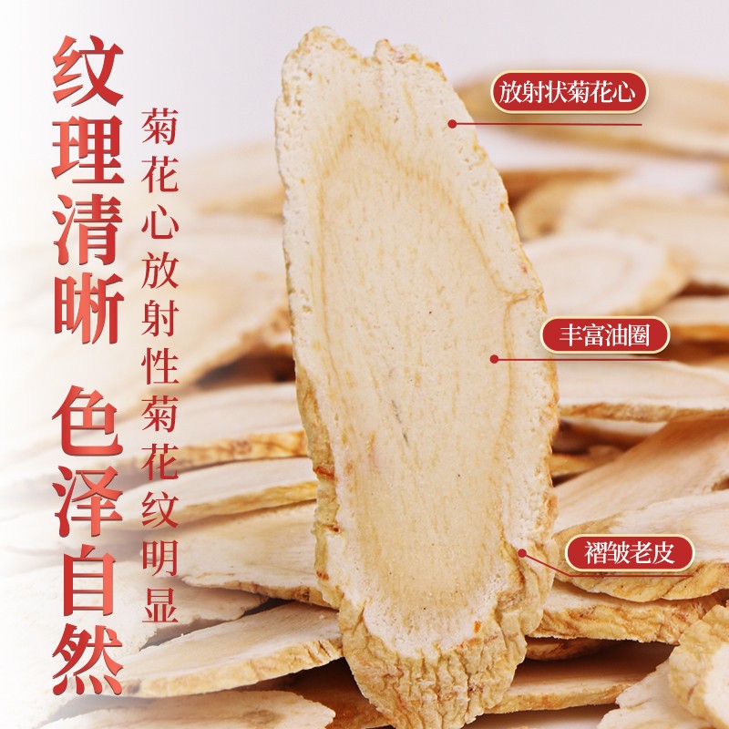 [高端礼盒]北京同仁堂西洋参礼盒装100g/盒人参片花旗参含片泡水喝蓝金罐送礼健康高清大图