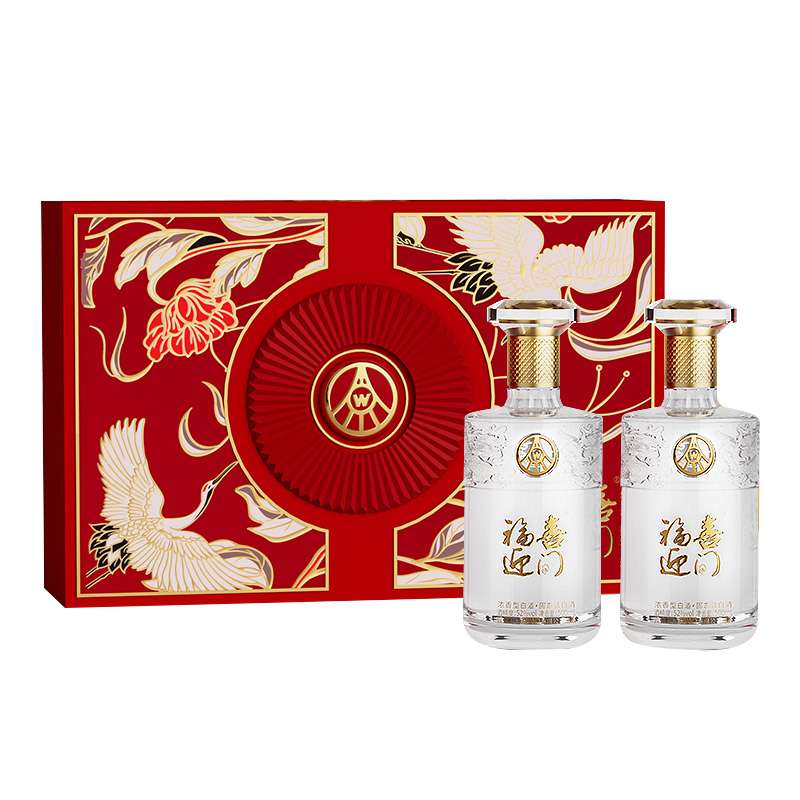 五粮液股份出品福喜迎门鹤寿福喜52度500ml*2瓶 浓香白酒【1469】