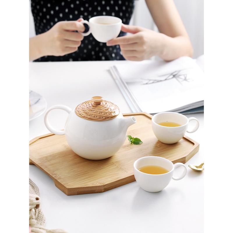 美帮汇小茶壶套装家用陶瓷简约小号迷你日式耐热泡茶水壶一人用茶具高清大图