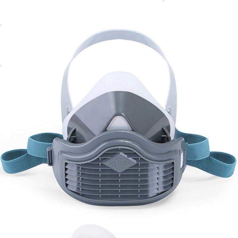 唐丰tf1502硅胶防尘口罩男透气工业粉尘打磨劳电焊装修防护面具白色